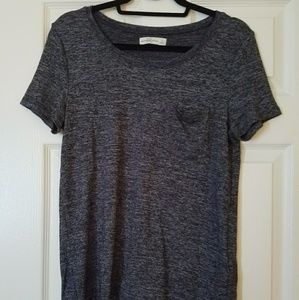 Abercrombie & Fitch Gray Marl Slouch Tee Size S